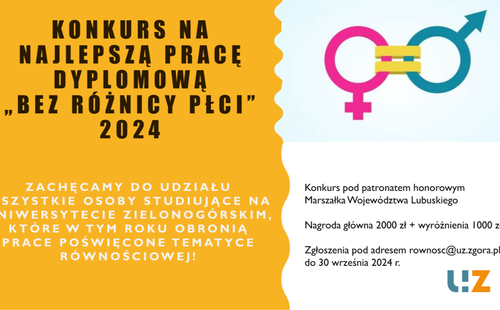 Konkurs "Bez różnicy płci" 2024