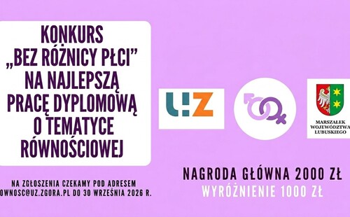 IV edycja konkursu „Bez różnicy płci” na najlepszą pracę dyplomową o tematyce równościowej