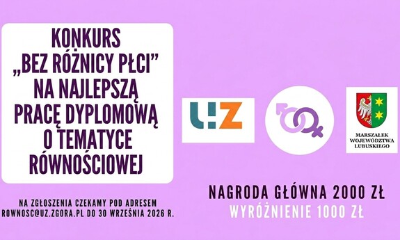 IV edycja konkursu „Bez różnicy płci” na najlepszą pracę dyplomową o tematyce równościowej
